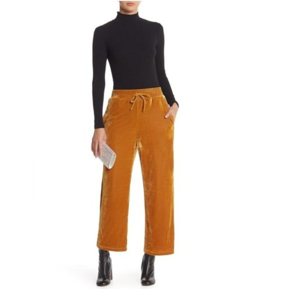 Elodie Elastic Waist Velvet Pants